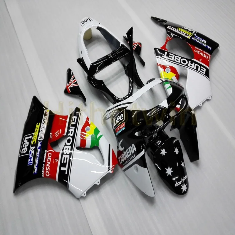 

Free Bolts+black white body cover ZX6R 636 1998 1999 ZX-6R ABS motorcycle fairing for Kawasaki M2