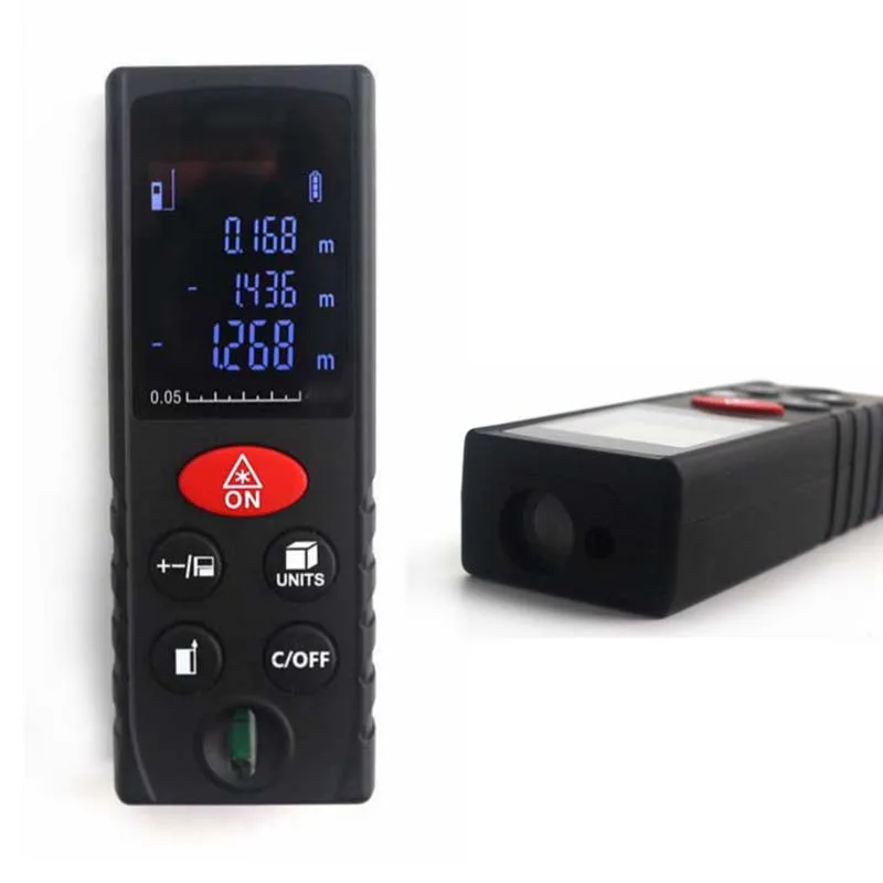 

New Digital Laser Distance Meter 40m 60m 80m 100m Laser Rangefinder Diastimeter Level Measuring with Air Bulb
