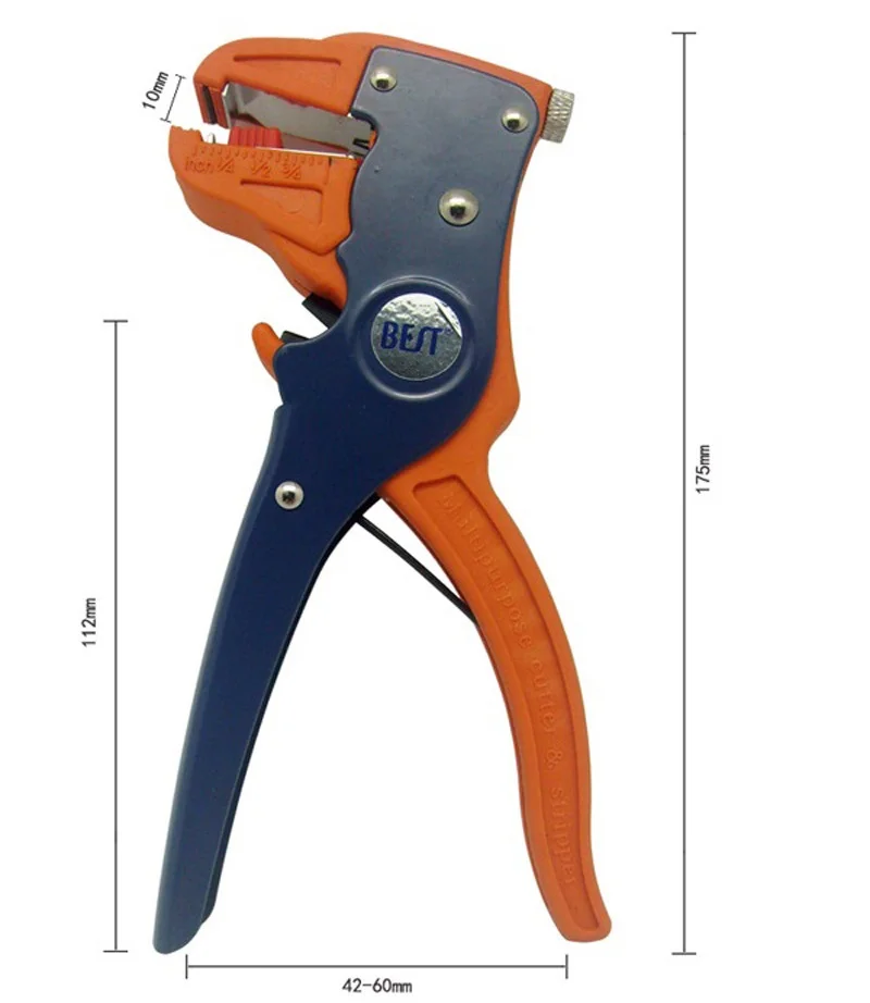 

Stripping Plier BST-318 Cable Stripper Cutter Crimper Multifunctional Crimping Multitool Self-adjusting Insulation Tool Plier