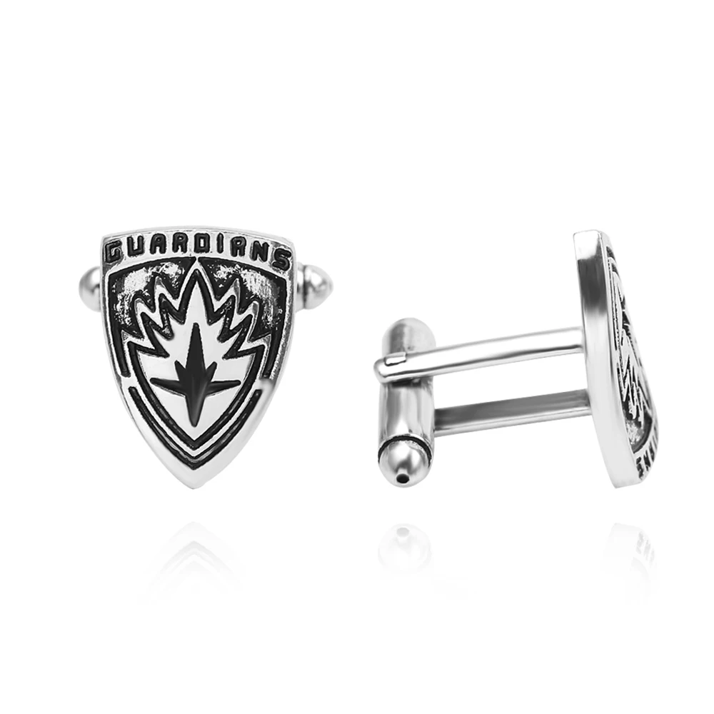 

Guardians of the Galaxy Badge Logo Cufflinks Enamel High Quality Men Button Cuff links Shirt Jewelry Boy Mar Gift