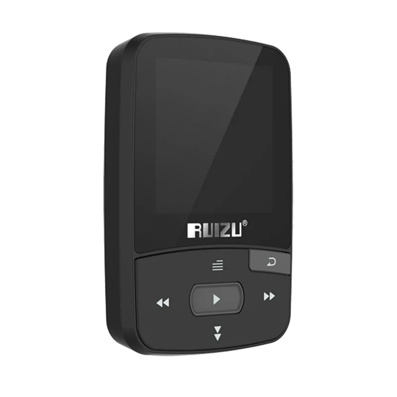 Ruizu X50 Спорт Аудио Мини Bluetooth Mp3 плеер Музыка Аудио Mp 3 Mp-3 с радио цифровой Hi-Fi экран Fm Flac Usb 8 ГБ потери - Цвет: Белый