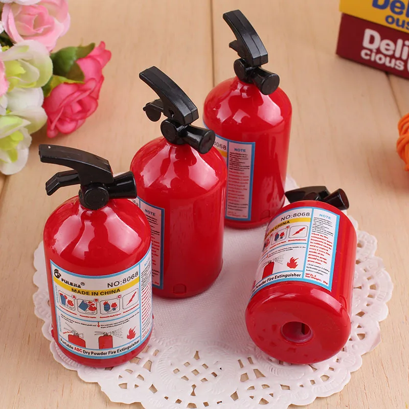 

Kalove Creative Fire Extinguisher Styling Pencil Sharpener Student Stationery Cutter Pencil Planing Pen Knife Prize Supplies