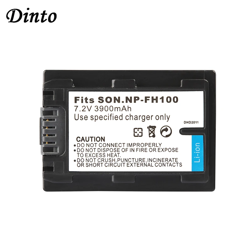 DSTE Rechange Li-ION Batterie Compatible pour NP-FH100 et Sony DCR-DVD404E,DCR-DVD405,DCR-DVD405E,DCR-DVD406,DCR-DVD406E,DCR-DVD407E,DCR-DVD408,DCR-DVD410E,DCR-DVD450,DCR-DVD450E Cam/éra