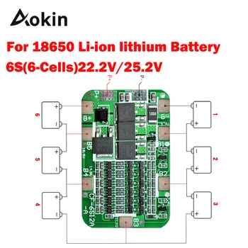 

1PCS 6S 15A 24V PCB BMS Protection Board For 6 Pack 18650 Li-ion Lithium Battery Cell Module diy kit