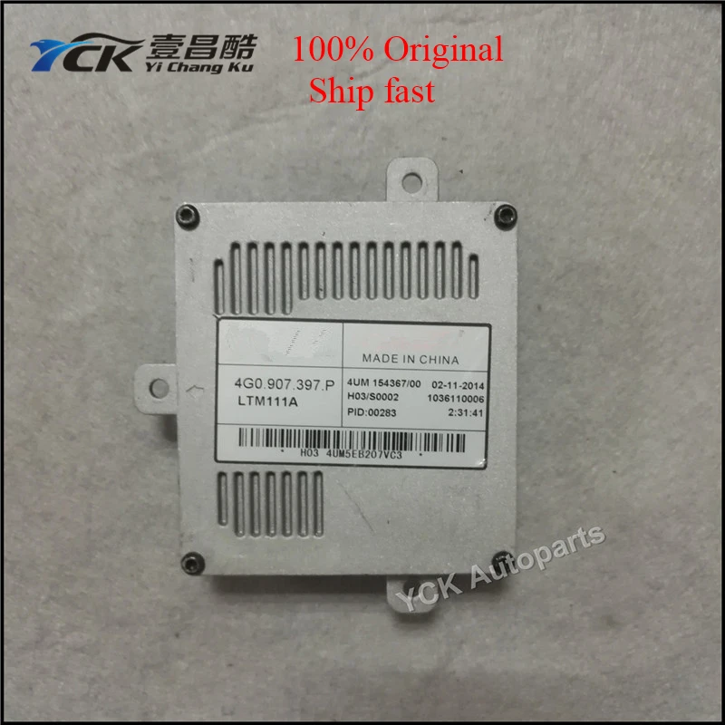 

1PC YCK Original LED Driver DRL Modul Control Unit 4G0.907.397.P 4G0907397P (Genuine and Used)