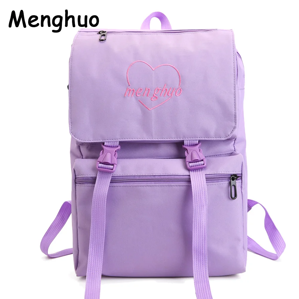

Menghuo 2017 HOT New Designed Korean Cute Fresh Backpack Letter Cover Women Backpacks Quality Fashion Girls School Bag Mochilas
