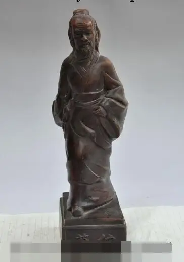 

S01789 14" chinese bronze famous Highly skilled doctor Medical scientist Hua Tuo statue