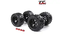 Колеса водостойкие и износостойкие расширенные шины RC Monster truck Rim 4 шт. + Колесные гайки Размер 200*120 мм для 1/5 TRAXXAS X-MAXX