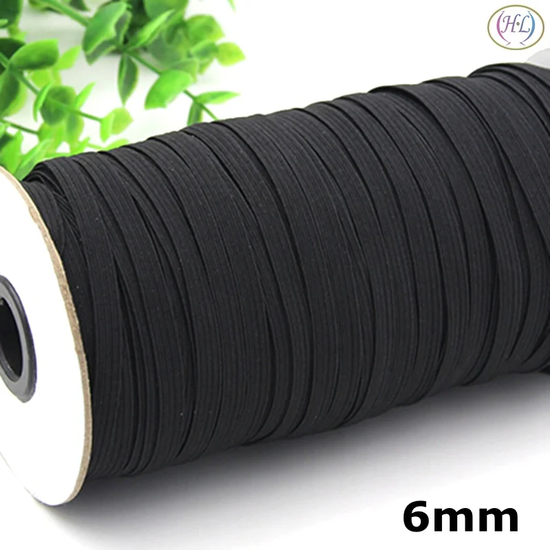 HL 350 로트 화이트 블랙 나일론 최고 탄성 밴드, 의류 바지, 바느질 액세서리 DIY, 30mm