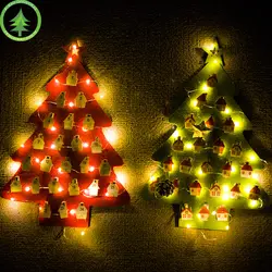 Рождественский Новогодние шоколадные календари новогодняя елка с света Календарь украшения лобби Семья подвеска Home Decor