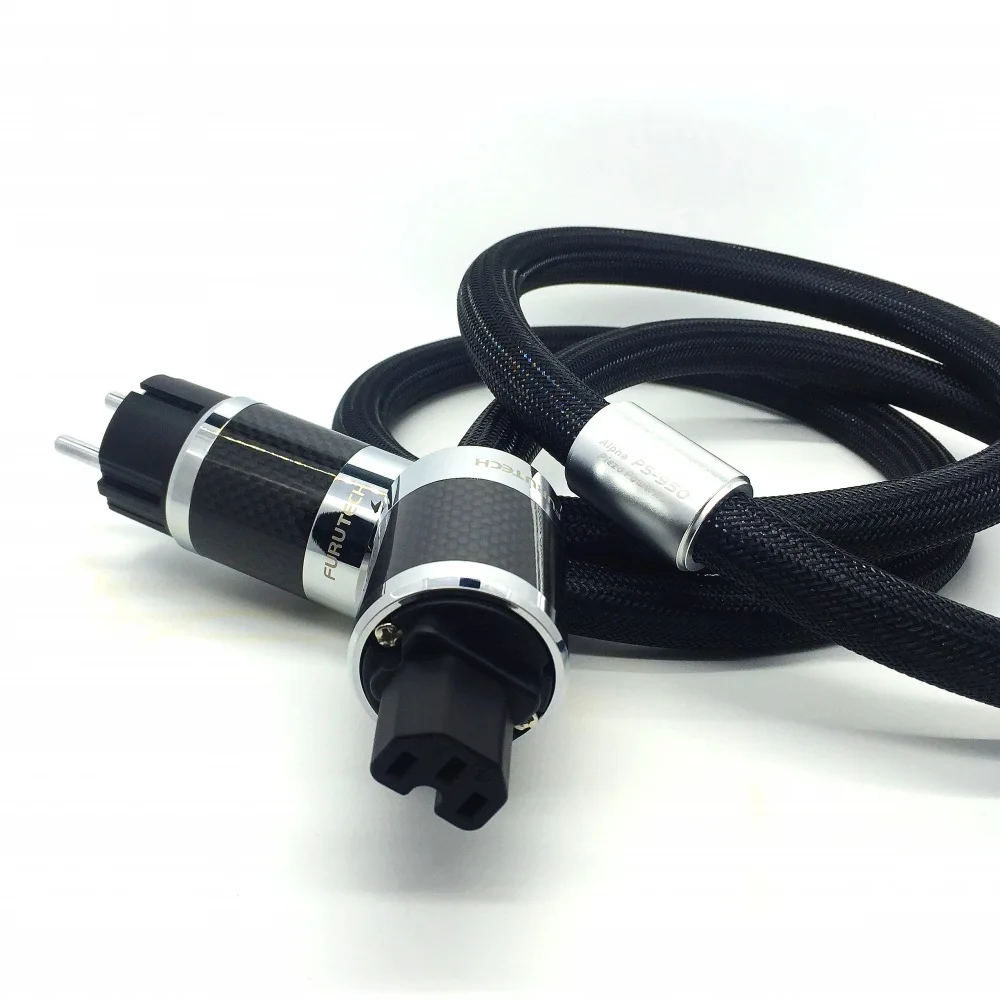 FURUTECH PS-950-18 carbon fiber plug Alpha-OCC Power Cable 1.5M