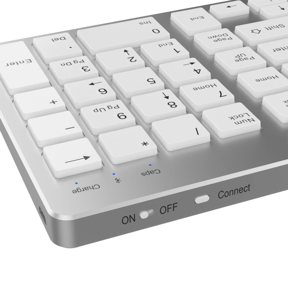 Teclado sem fio padrão de zienstar bluetooth para ipad