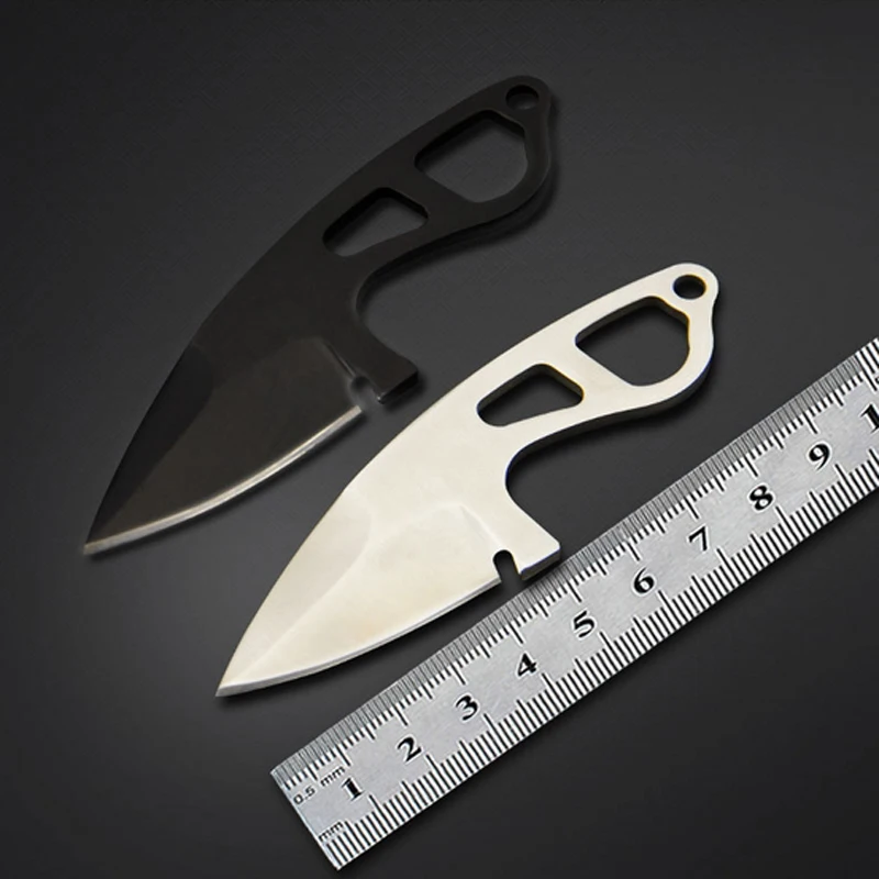 

Mini Stainless Steel Pocket Knife Fixed Blade Straight Knives Outdoor EDC Tools Hunting Climbing Buckle Knife Survival faca