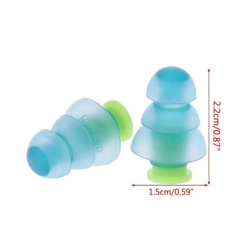 

1 Pair Silicone Earplugs Noise Cancelling Reusable Ear Plugs Hearing Protection Drop Shipping Support