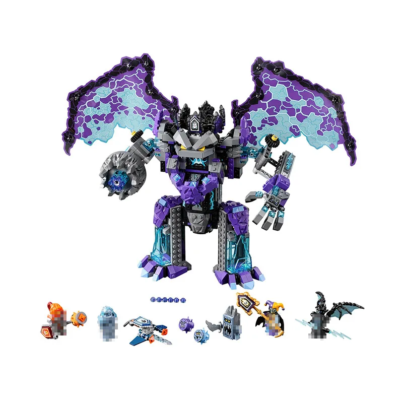 

Compatible Knights Hero The Stone Colossus of Ultimate Destruction Building Blocks DIY Bricks Anime Figures Toys
