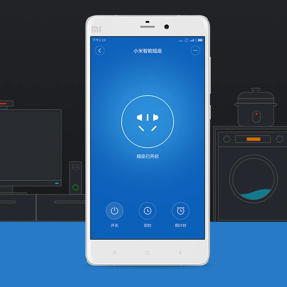 Xiaomi умная розетка Базовая WiFi беспроводной пульт дистанционного управления розетка адаптер питания и выключения с телефоном