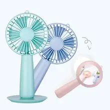 Adoolla мини usb зарядка Настольный ручной вентилятор с зеркалом для макияжа