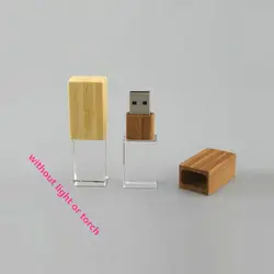 Новый логотип деревянные Кристалл USB 2,0 Memory Stick флэш-накопитель (клен. бамбук. науглероживанный Bamboo. орех)