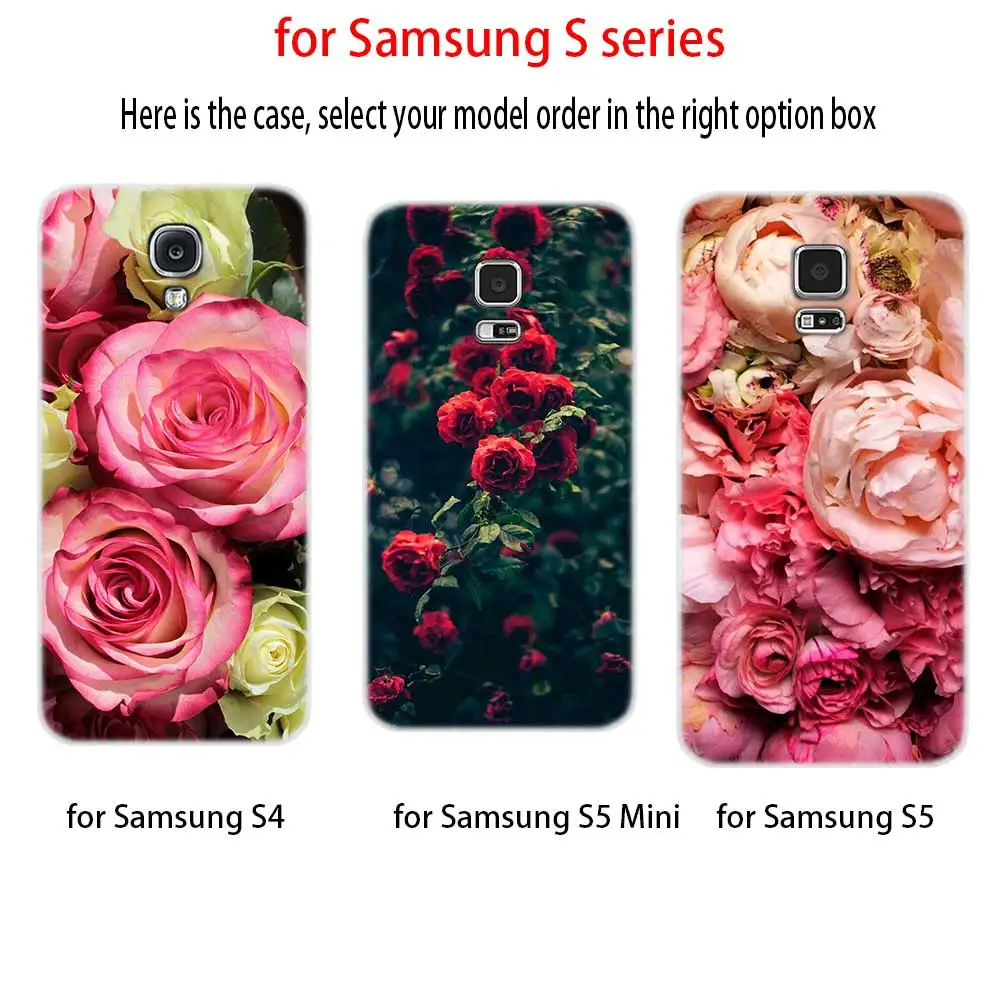 Мягкий силиконовый чехол из ТПУ с розовыми розами для Samsung Galaxy S7edge S8 S9 S10 S11 S20 S30 Plus