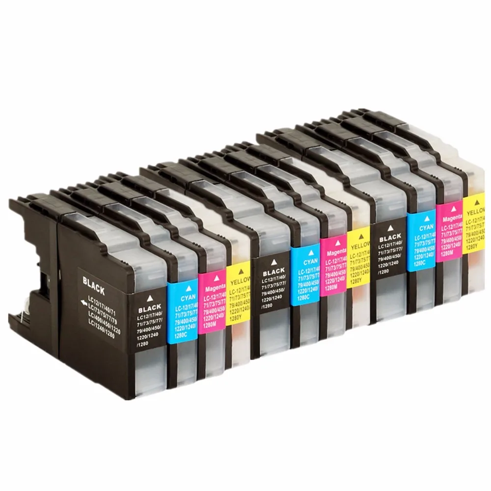 3 Set Ink Cartridge Replacement For Brother LC450/1280 LC 450 1280