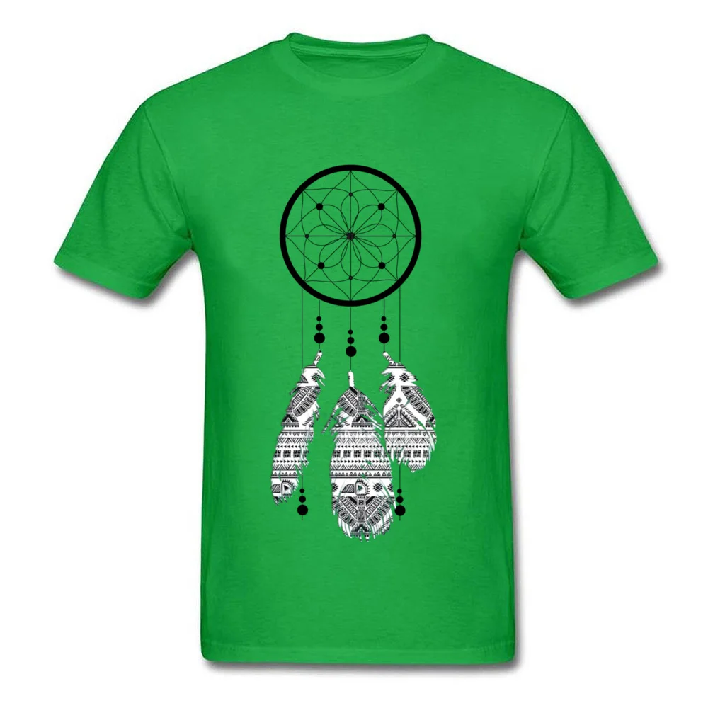 Dream Catcher Father Day 100% Cotton Fabric O Neck Tops Shirts Short Sleeve Leisure Clothing Shirt New Coming T Shirt Dream Catcher green