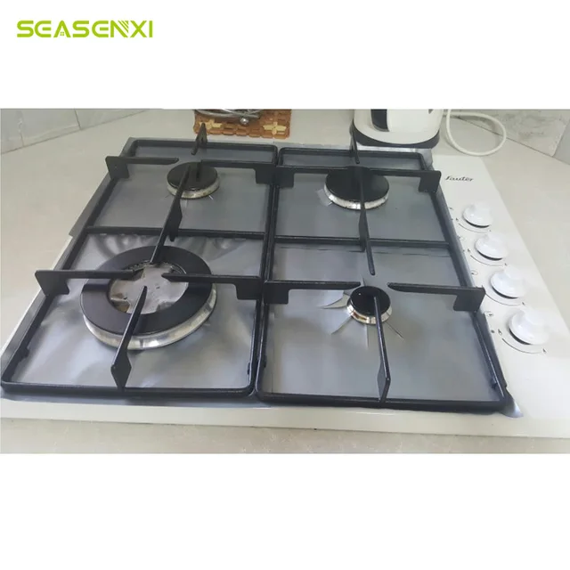 Herd Schutz Abdeckung Liner Reusable Non Stick Glasfaser Gasherd ... Herd Schutz Abdeckung Liner Reusable Non Stick Glasfaser Gasherd ...