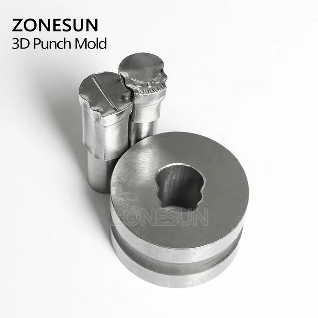 ZONESUN Skull Customized hand tablet mould Press Steel Hole Punch Die Tool Set Milk Logo For TDP0/1.5/3/5 Machine Free shipping