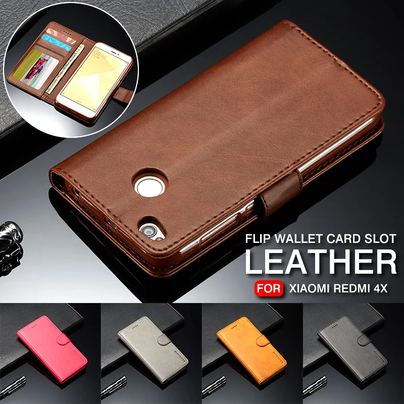 

Luxury Retro Flip Wallet Leather Case for XiaoMi RedMi Note 4 4X 5 Pro 5A Card Holder Slot Phone Cover for RedMi 5 Plus 5A 4A 4X