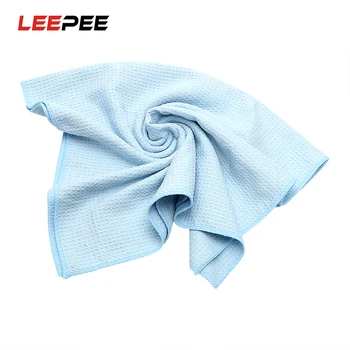 

LEEPEE 80*48 CM Waffle Texture Car Wash Towel Soft Strong Water Absorption Cleaning Cloths For Car Kitchen Window Auto Care