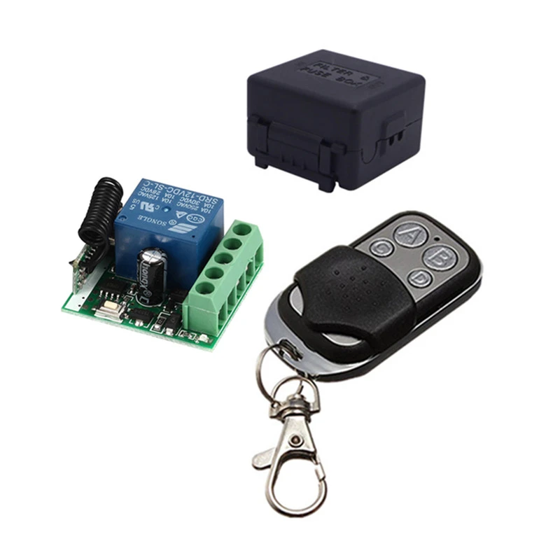 24V 1 CH Channel Wireless RF Remote Control ABS Receiver 10A Relay Switch 433MHz 24V 1 CH Channel Wireless RF Remote Control ABS Receiver 10A Relay Switch 433MHz