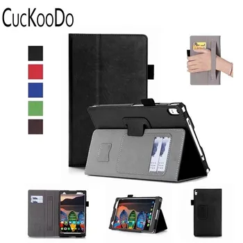 

CucKooDo Premium PU Leather Case Stand Cover for Lenovo Tab 4 8 Plus TB-8704F/N 2017 Release Tablet with Hand Strap