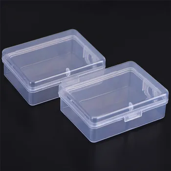 

2Pcs Jewelry Necklace Transparent Storage Box Case Holder Craft Adjustable Organizer Beads Jewelry Container