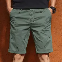 Мужские шорты модные летние до колен мужские короткие хлопковые повседневные Военные стильные новые Брендовые мужские шорты Карго высокого качества плюс F22