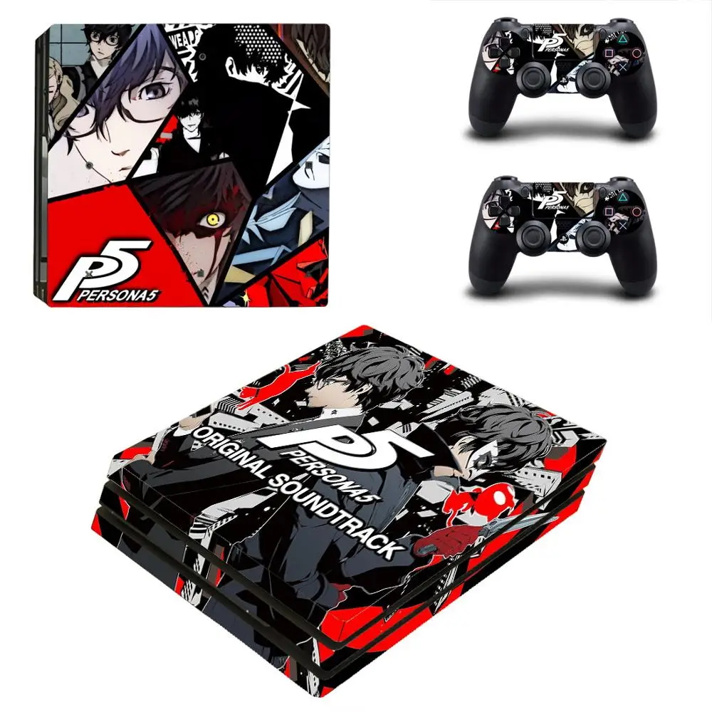 PS4 Pro наклейка на кожу Persona 5 стикер s Play станция 4 Pro PS 4 Pegatinas для sony Playstation 4 Pro консоль и два контроллера