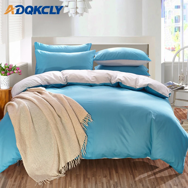 Adqkcly Pitch Color Bedding Set 3/4pcs 100cotton Soft Fabric