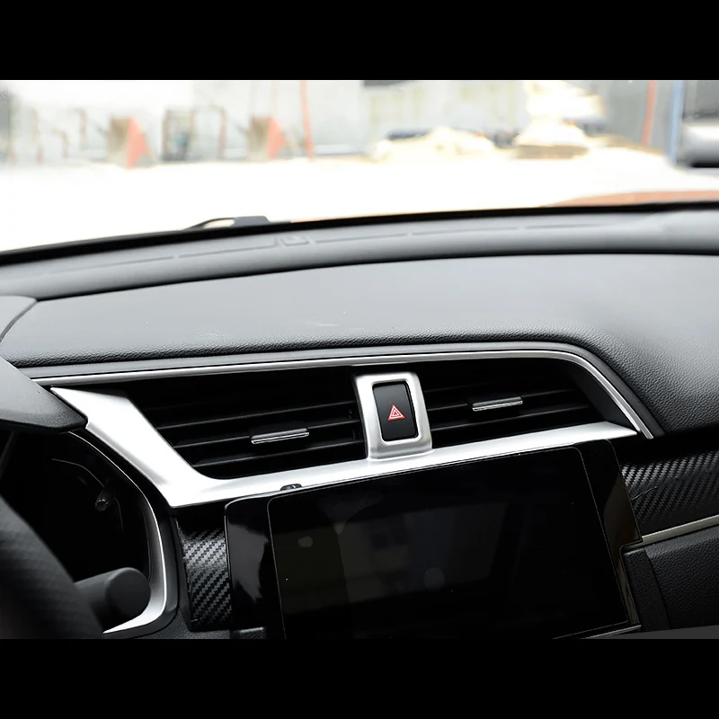 Аксессуары для Honda Civic 10 2016 2017 АБС пластик передняя решетка вентиляционного
