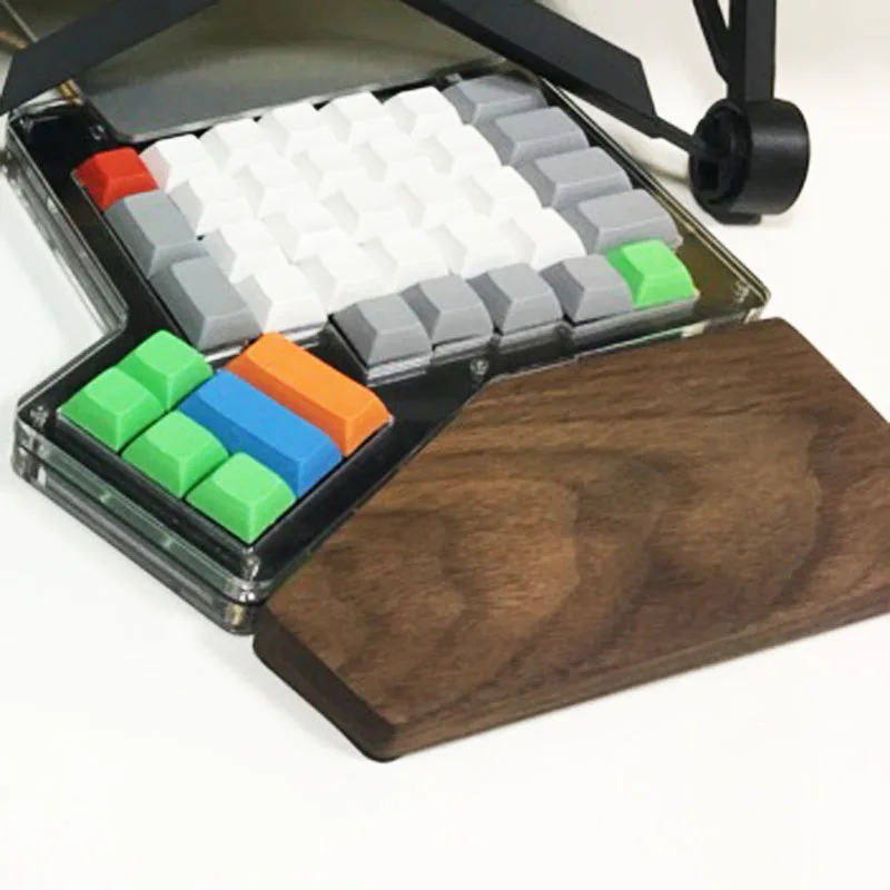 ergodox wrist black walnut beech Solid wood hand Wooden Wrist Rest for ergodox mechanical keyboard kaslin cveta oreh caslin color black walnut