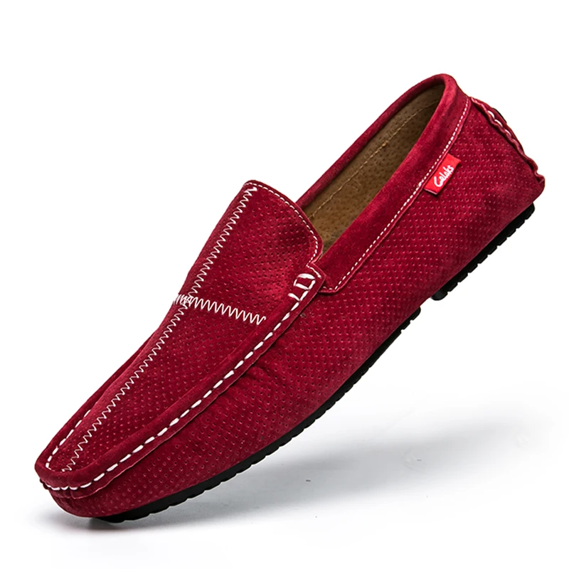Os Mocassins Men De gray Luxo Alta Marca Men Barco Homens Camurça Couro Men red Designer Italiano Dos Loafers Sapatos Qualidade Casuais Para Vermelhos Jkpudun Black Twx5qFSEF