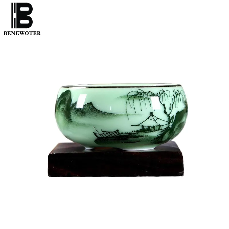 2 шт./лот винтажный чайный набор Longquan Celadon офисный кунг-фу ручная роспись узор
