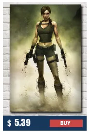 FOOCAME Lara Croft Tomb Raider PC игры Искусство Шелковый плакат печать картина домашний Декор стены картина 11x20 16x29 20x36 дюймов