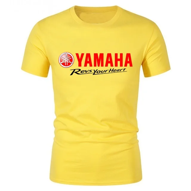 

men's t shirt Yamaha Logo Revs Your Heart Manner Printed tshirt Sport men/woman cool cotton t-shirts youth short Sleeve tops Tee