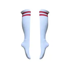 2018 Новый Футбол без стандартный толстый полотенце белый красный футбольные носки Длинные движение ствола Носки