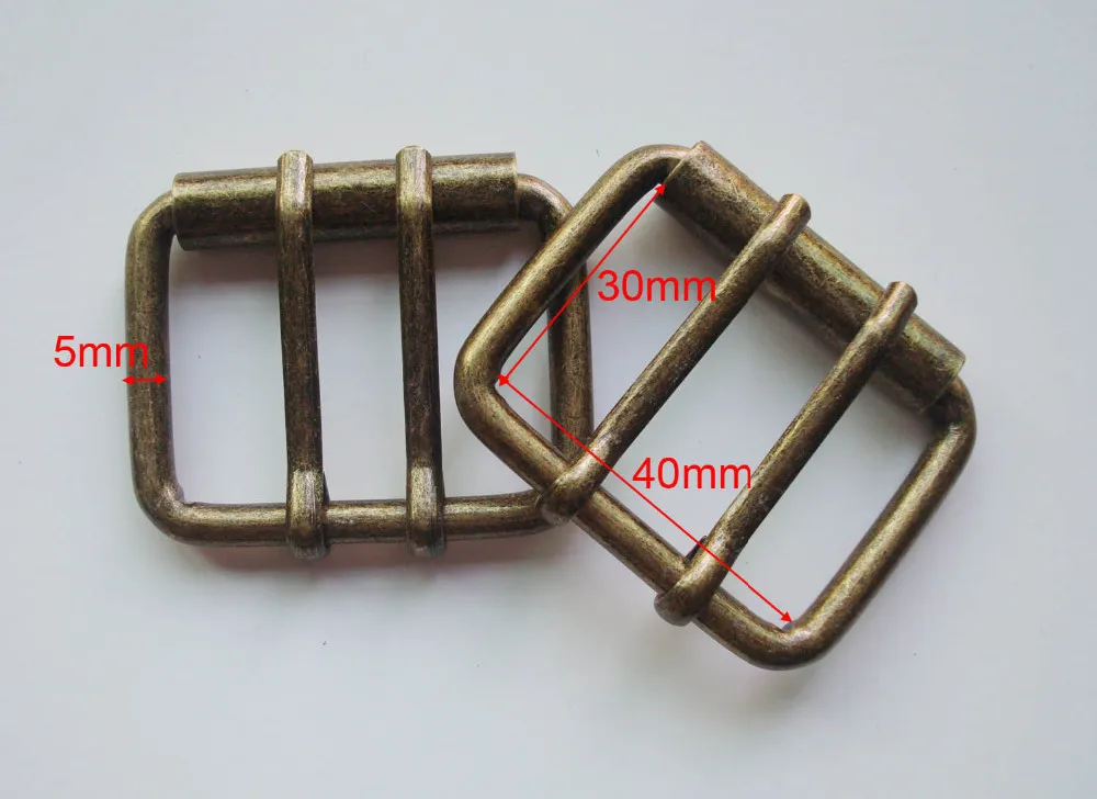 1-9/1"(40 мм) Кожевенная фурнитура античная бронза двойные штифты ремень ролик пряжка, сумка Пряжка, аксессуары для одежды, застежки для сумки