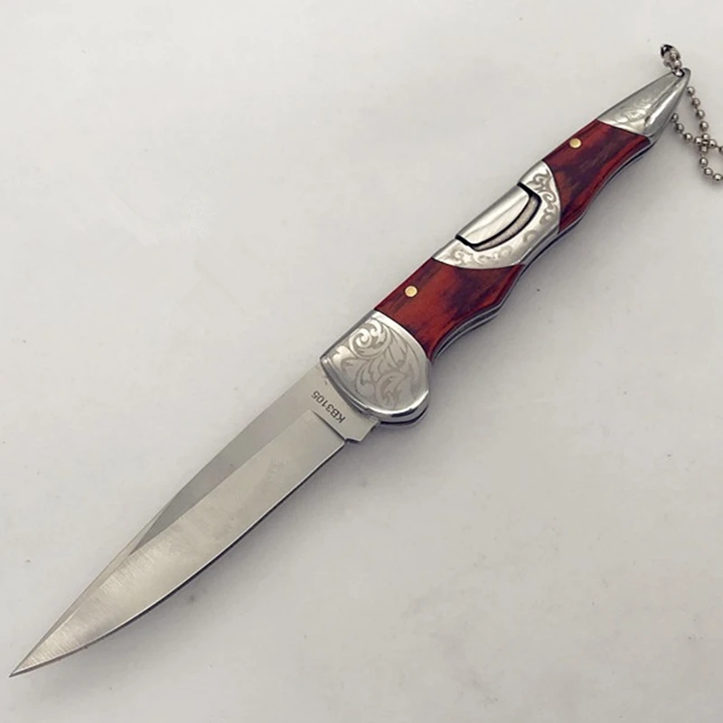 56HB высокое качество мини карман складной охотничий нож тактический нож для выживания 440C Лезвие сталь деревянной ручкой ручные инструменты