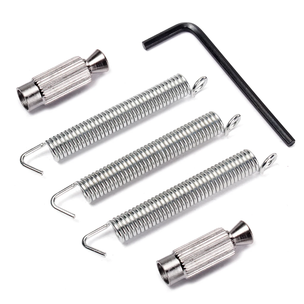 6 String Electric Guitar Saddle Double Locking Tremolo Guitar Bridge w/ Whammy Bar Body Mount Claw Wrenches Screws Springs Parts