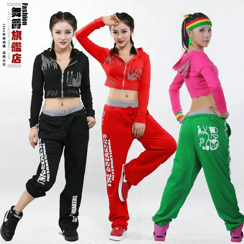 2017 New Fashion Brand Jazz harem Young Girls hip hop pants dance ds ...