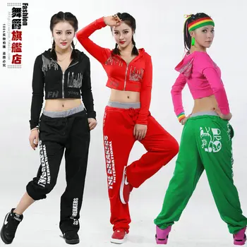 

2017 New Fashion Brand Jazz harem Young Girls hip hop pants dance ds costume female Trousers loose Casual sweatpants street