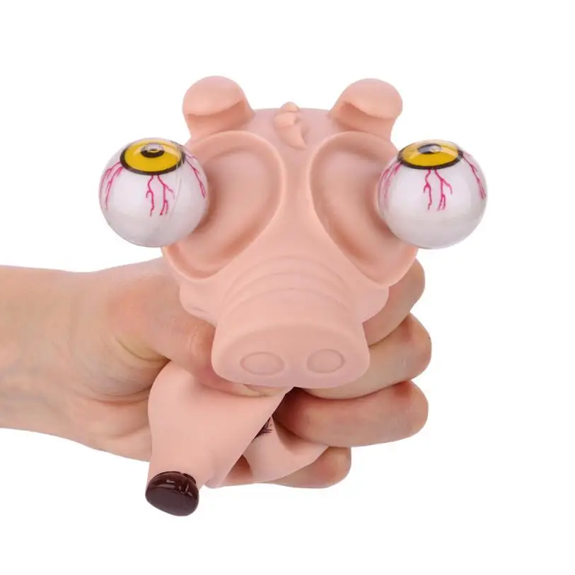 Jumbo Squishy Pop Out снятие стресса Милая свинья Squish Vent подарок медленно растет Сжимаемый