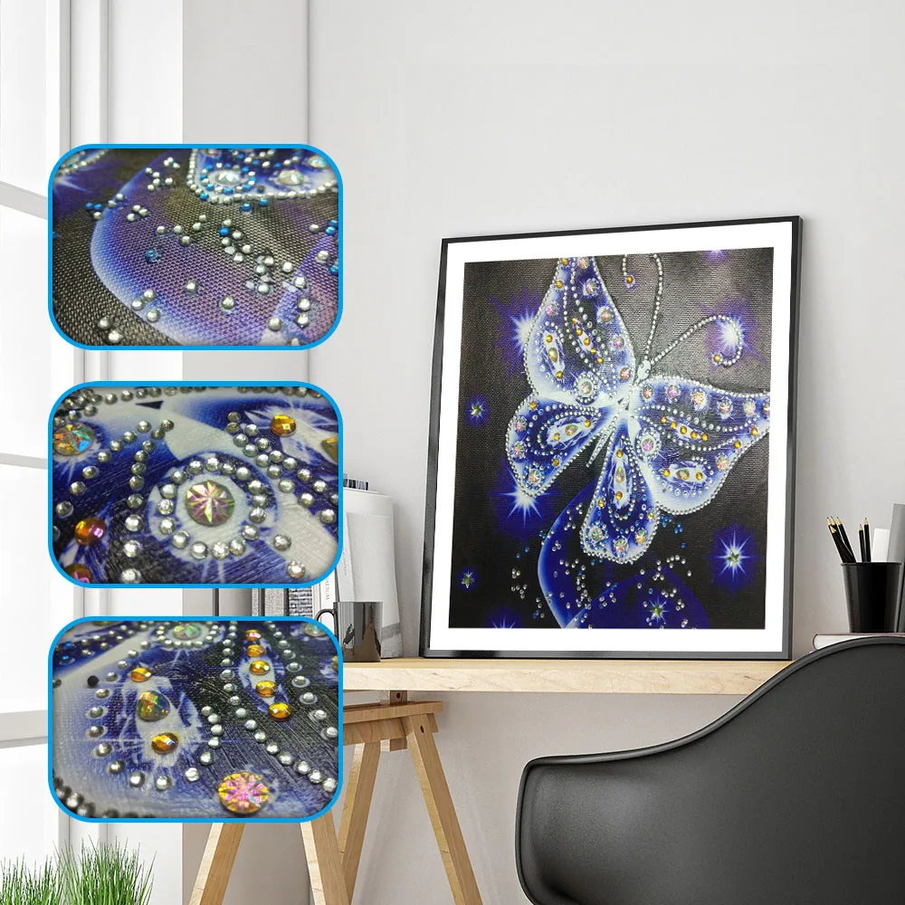 

5D Partial Drill Cross Stitch Kits Crystal Rhinestone Special Shaped Diamond Painting DIY Diamond Embroidery Arts Craft 2.JAN.29