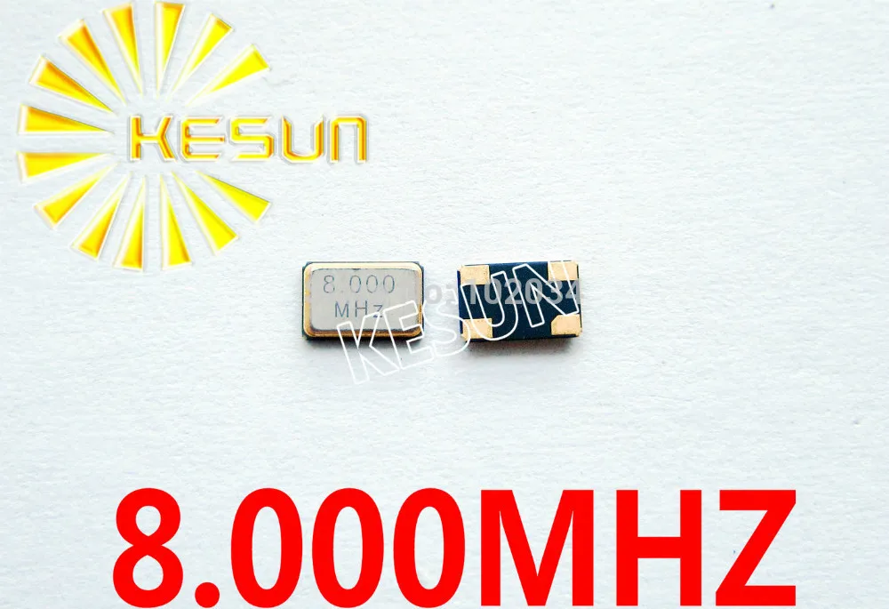 8M 8MHZ 8,000 MHZ 5*3,2mm 5032 4Pin SMD кстальный кварцевый генератор x 50 шт